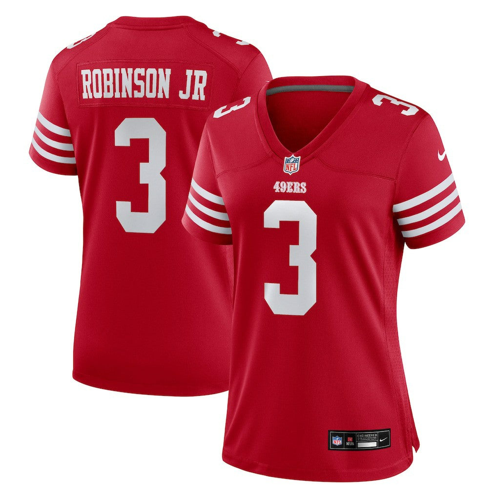 Nike Brian Robinson Jr. San Francisco 49ers Women's Team Game Jersey Scarlet