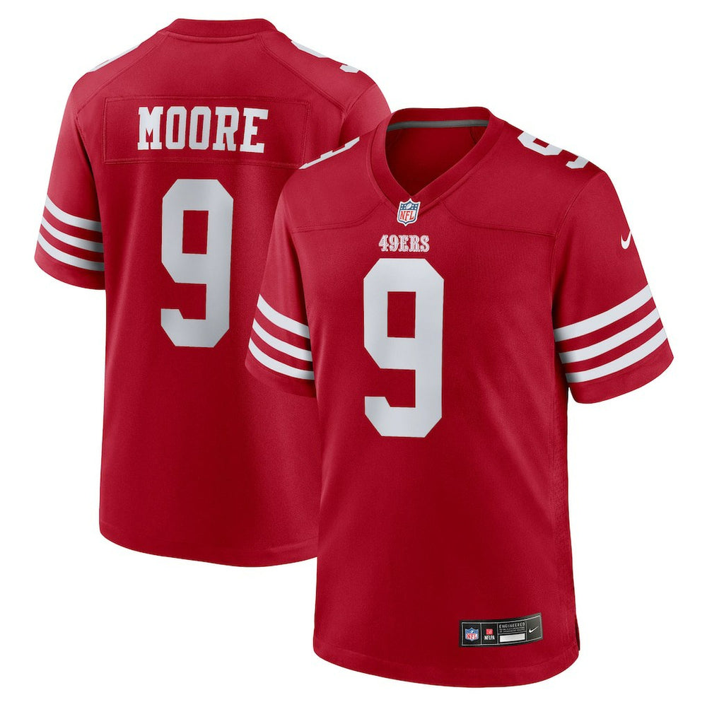 Nike Skyy Moore San Francisco 49ers Team Game Jersey Scarlet