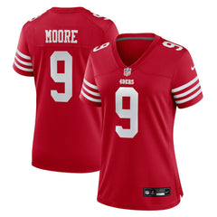 Nike Skyy Moore San Francisco 49ers Women's Team Game Jersey Scarlet