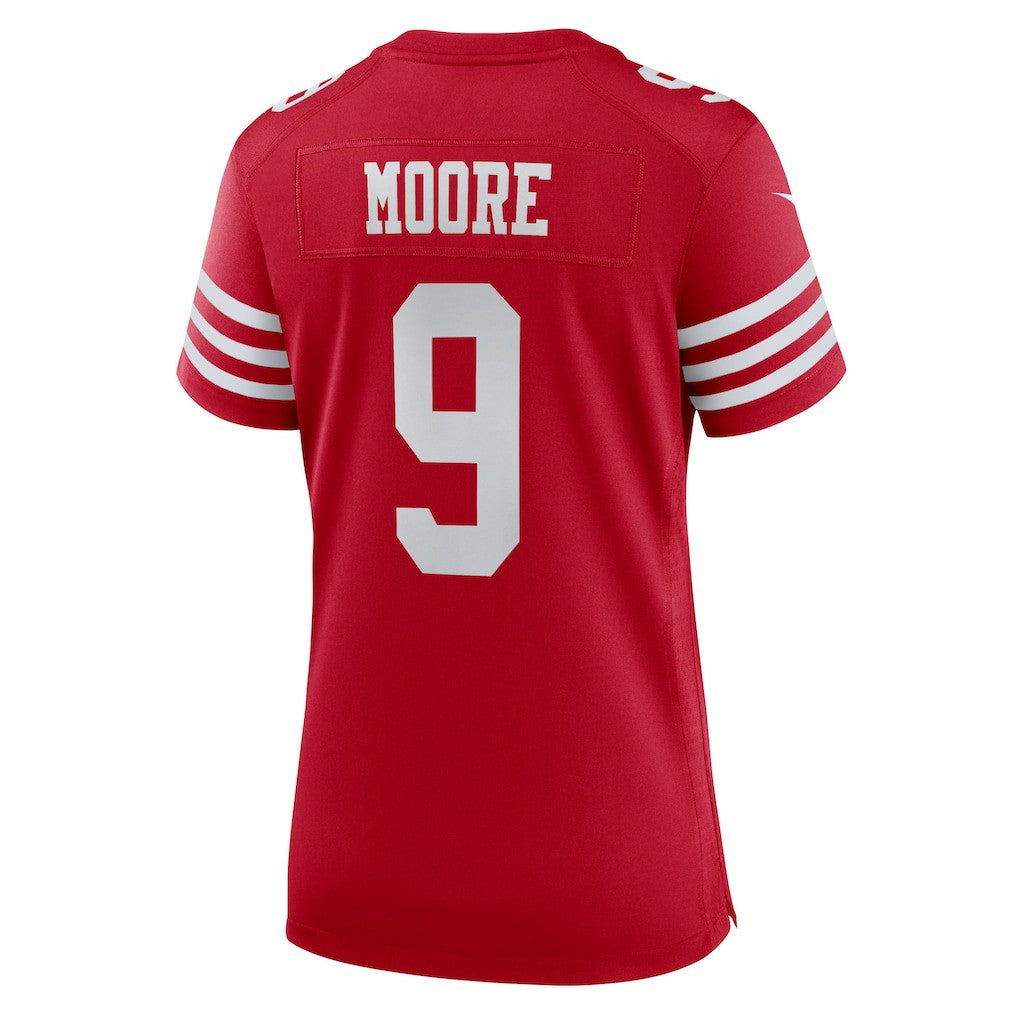 Nike Skyy Moore San Francisco 49ers Women's Team Game Jersey Scarlet