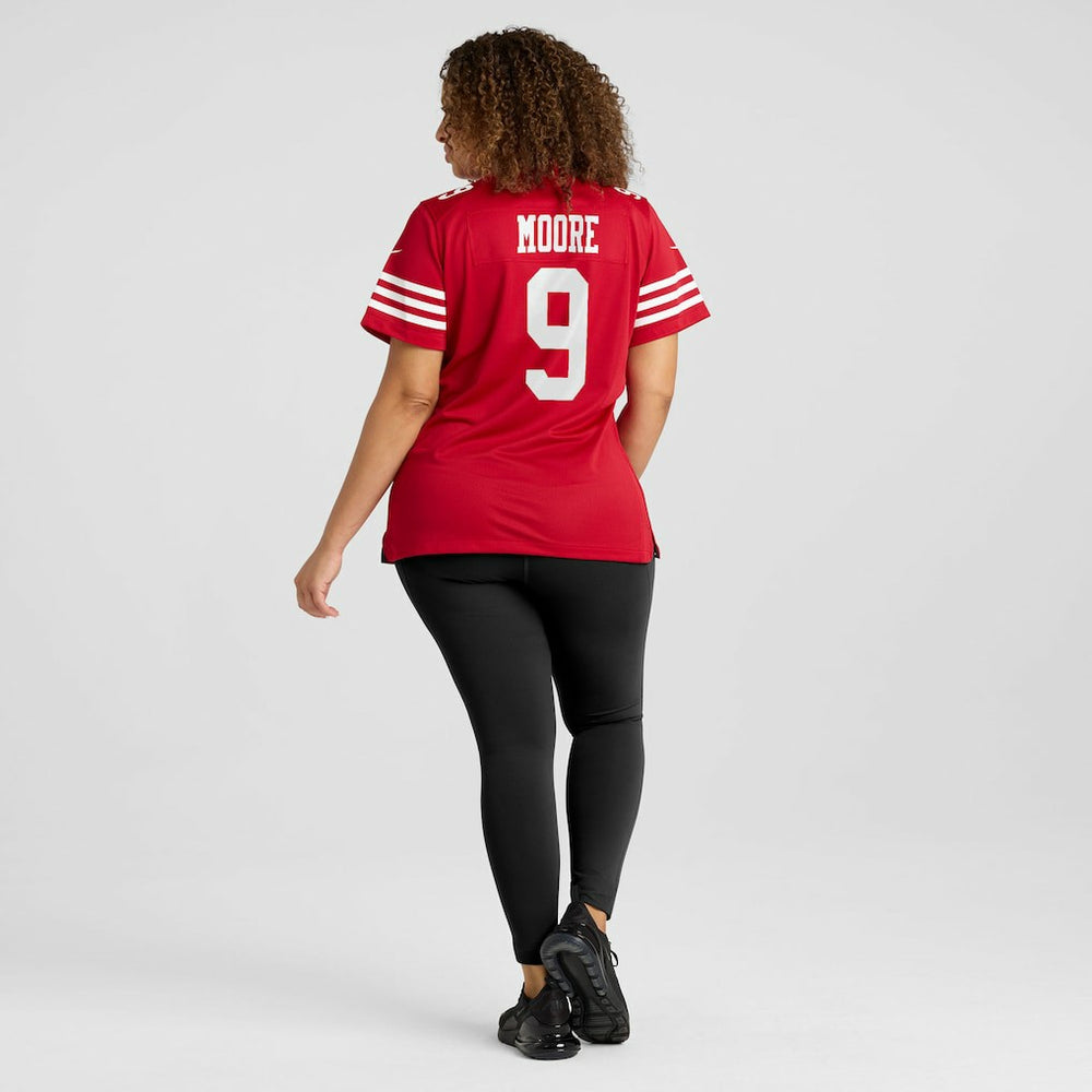 Nike Skyy Moore San Francisco 49ers Women's Team Game Jersey Scarlet