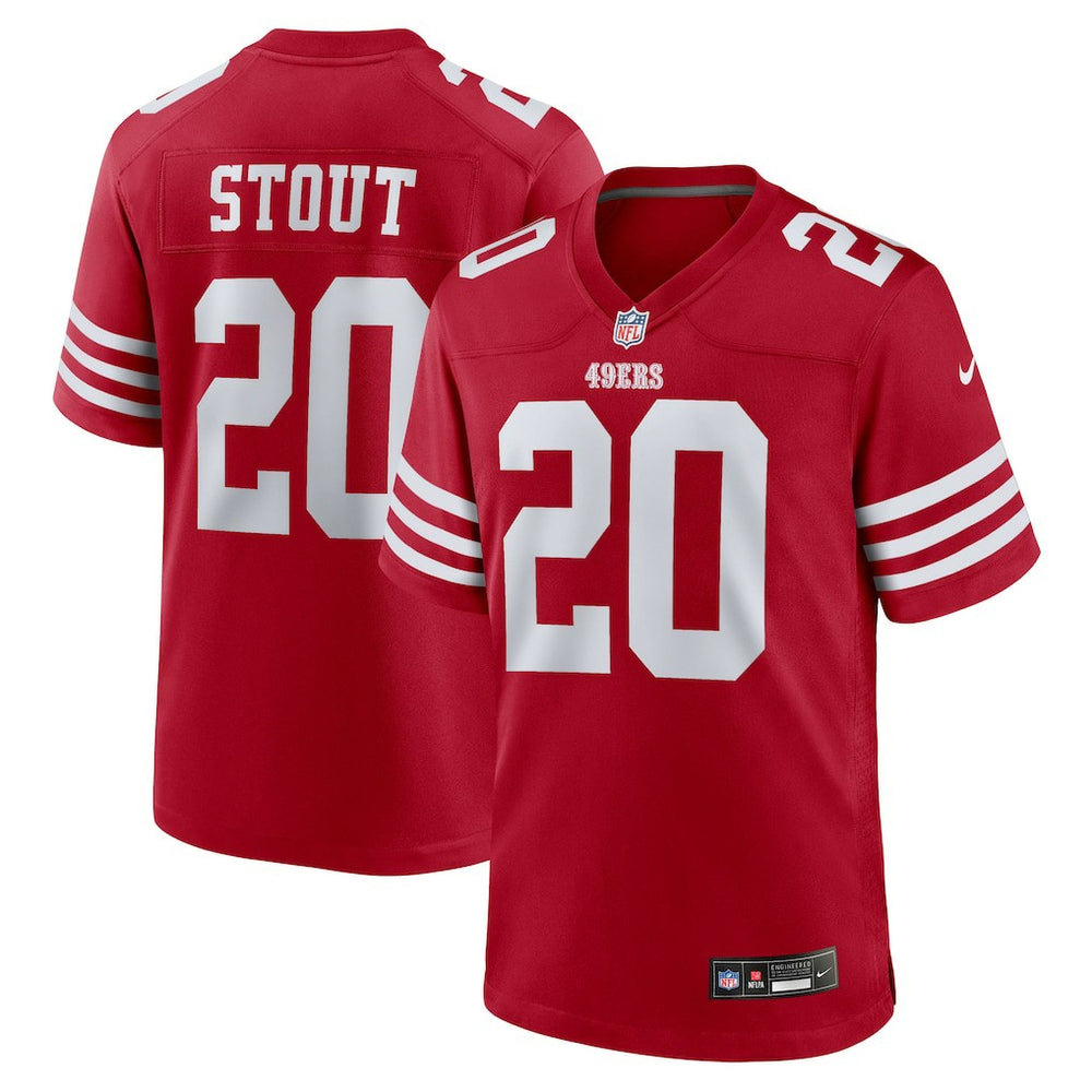 Nike Upton Stout San Francisco 49ers Team Game Jersey Scarlet