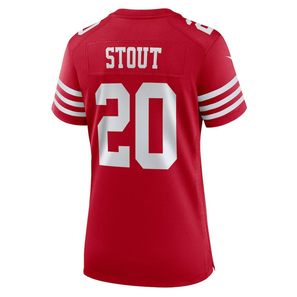 Nike Upton Stout San Francisco 49ers Women's Team Game Jersey Scarlet