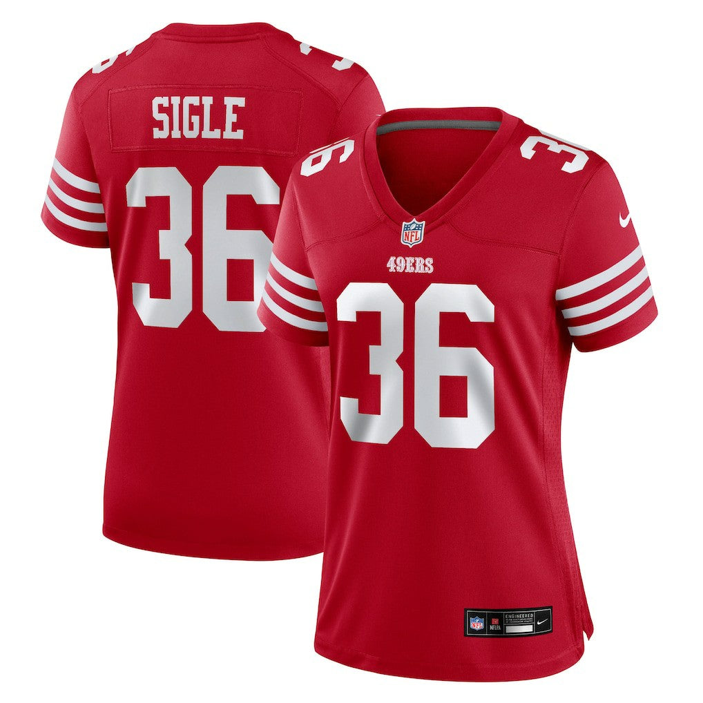 Nike Marques Sigle San Francisco 49ers Women's Team Game Jersey Scarlet