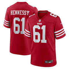 Nike Matt Hennessy San Francisco 49ers Team Game Jersey Scarlet