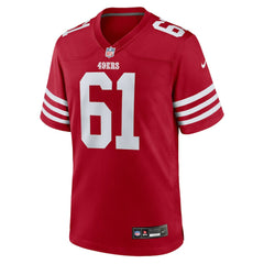 Nike Matt Hennessy San Francisco 49ers Team Game Jersey Scarlet