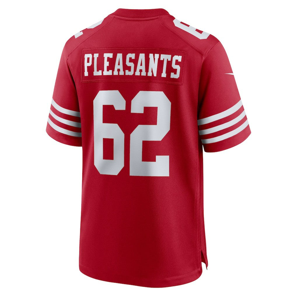 Nike Austen Pleasants San Francisco 49ers Team Game Jersey Scarlet