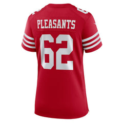 Nike Austen Pleasants San Francisco 49ers Women's Team Game Jersey Scarlet