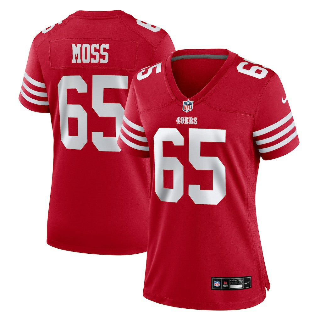 Nike Drew Moss San Francisco 49ers Women's Team Game Jersey Scarlet