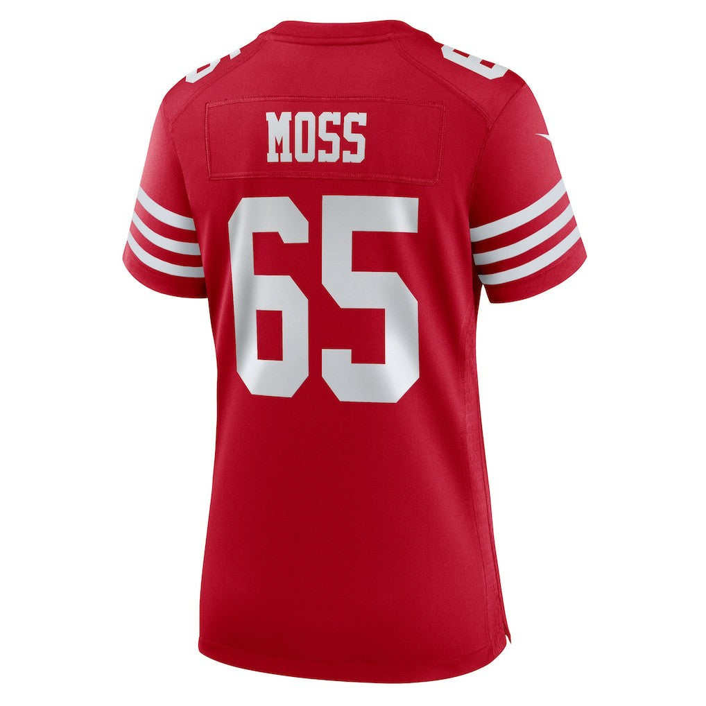 Nike Drew Moss San Francisco 49ers Women's Team Game Jersey Scarlet
