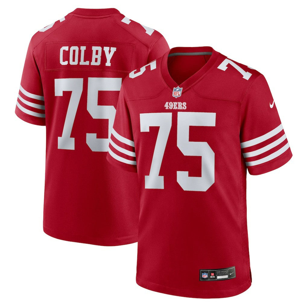 Nike Connor Colby San Francisco 49ers Team Game Jersey Scarlet