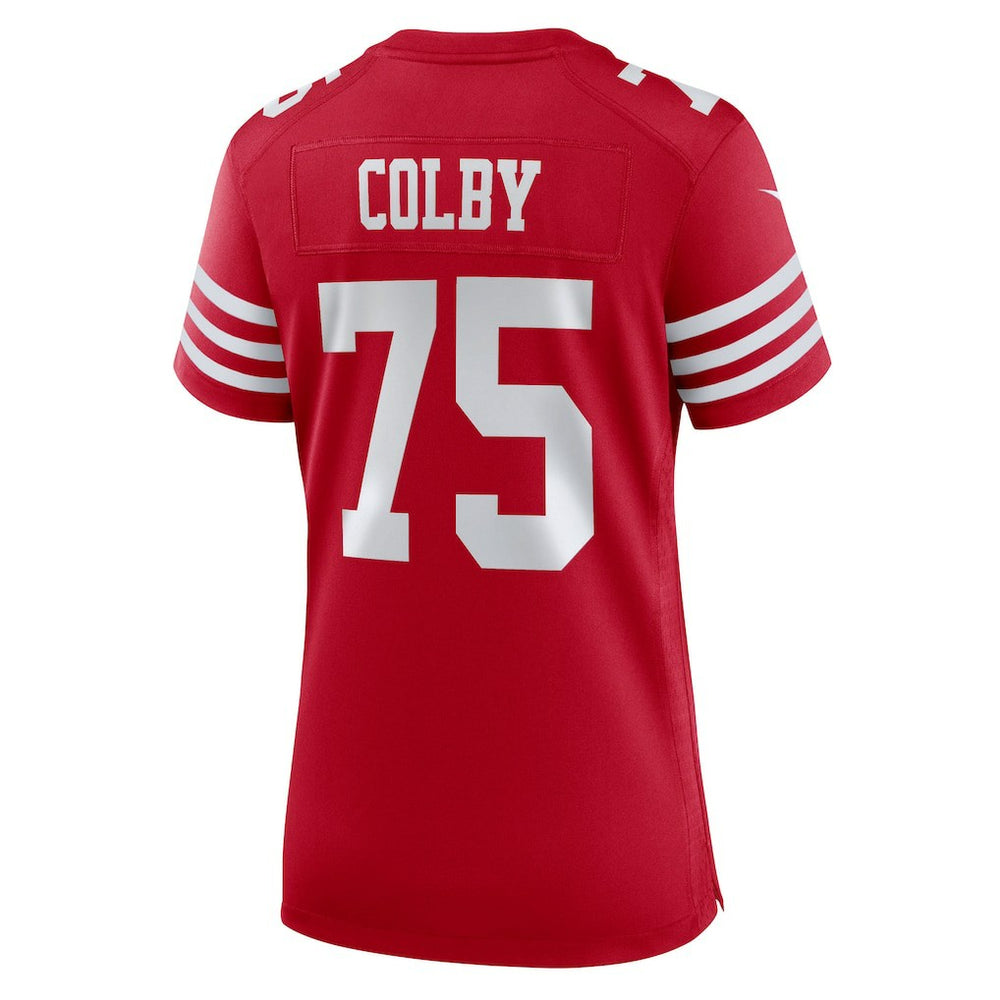 Nike Connor Colby San Francisco 49ers Women's Team Game Jersey Scarlet