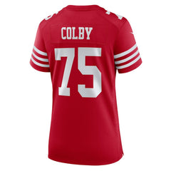 Nike Connor Colby San Francisco 49ers Women's Team Game Jersey Scarlet