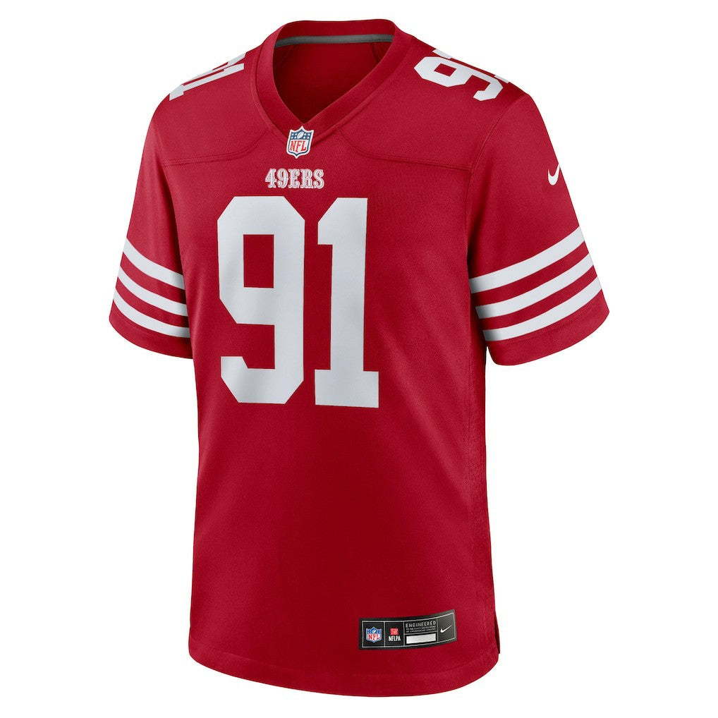 Nike Sam Okuayinonu San Francisco 49ers Team Game Jersey Scarlet