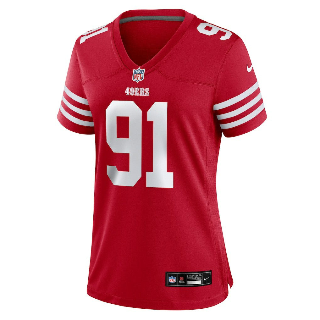 Nike Sam Okuayinonu San Francisco 49ers Women's Team Game Jersey Scarlet