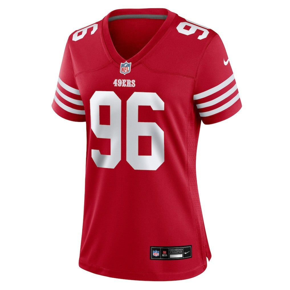 Nike Jordan Jefferson San Francisco 49ers Women's Team Game Jersey Scarlet