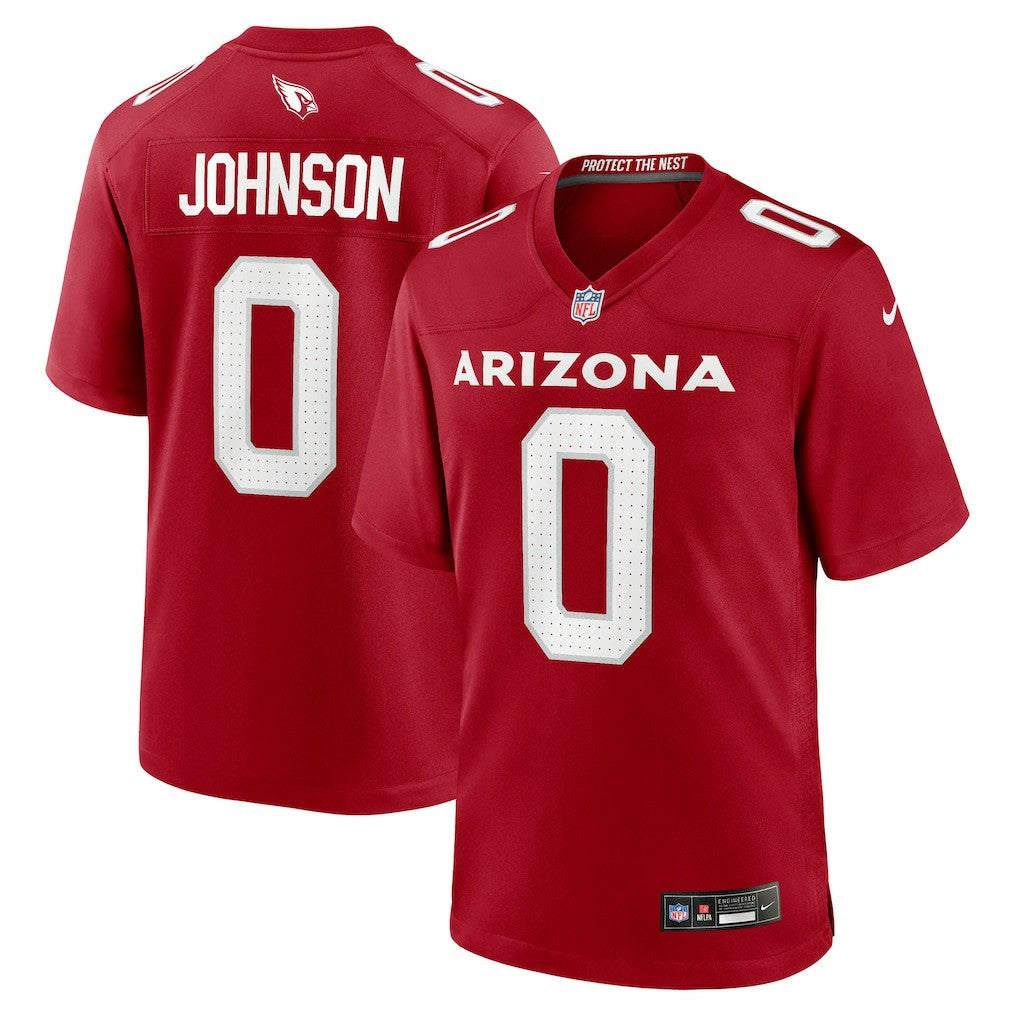 Nike Will Johnson Arizona Cardinals Team Game Jersey Cardinal