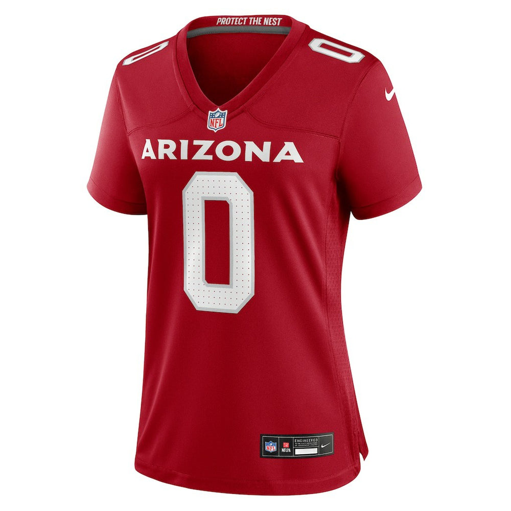 Nike Will Johnson Arizona Cardinals Women's Team Game Jersey Cardinal