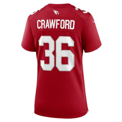 Nike Kitan Crawford Arizona Cardinals Women's Team Game Jersey Cardinal