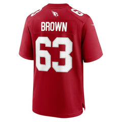 Nike Evan Brown Arizona Cardinals Team Game Jersey Cardinal