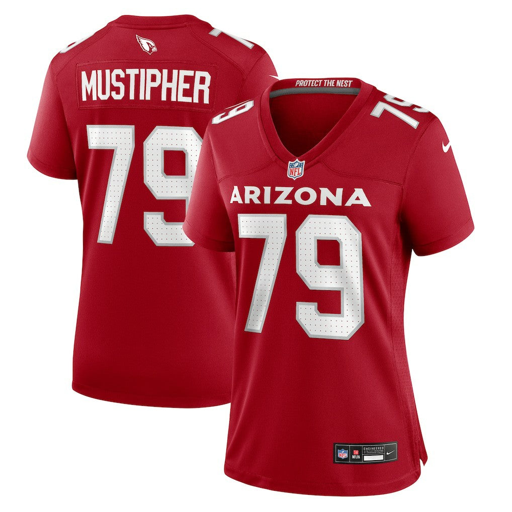 Nike PJ Mustipher Arizona Cardinals Women's Team Game Jersey Cardinal