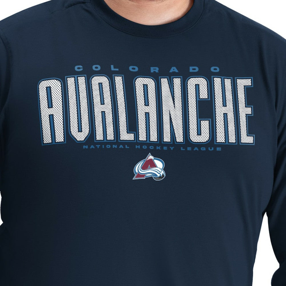 Colorado Avalanche G-III Sports by Carl Banks Adaptive Mesh Effect Long Sleeve T-Shirt - Navy - NHL 203456828