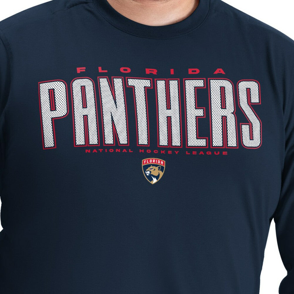 Florida Panthers G-III Sports by Carl Banks Adaptive Mesh Effect Long Sleeve T-Shirt - Navy - NHL 203456831