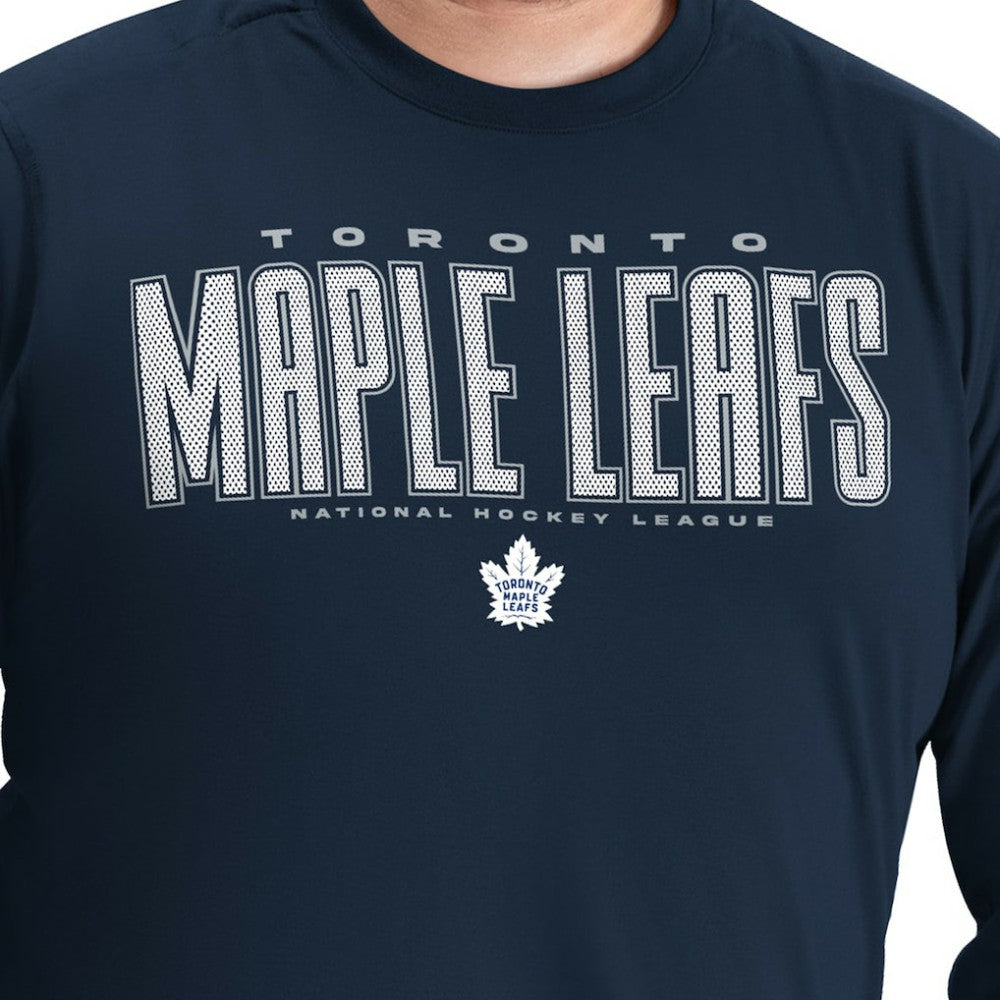Toronto Maple Leafs G-III Sports by Carl Banks Adaptive Mesh Effect Long Sleeve T-Shirt - Blue - NHL 203456836