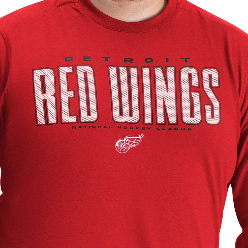 Detroit Red Wings G-III Sports by Carl Banks Adaptive Mesh Effect Long Sleeve T-Shirt - Red - NHL 203456842