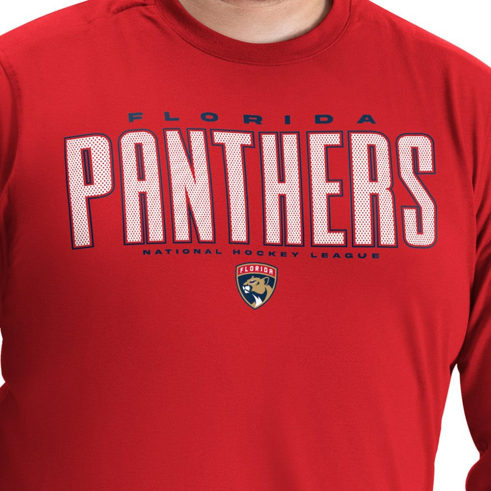Florida Panthers G-III Sports by Carl Banks Adaptive Mesh Effect Long Sleeve T-Shirt - Red - NHL 203456843