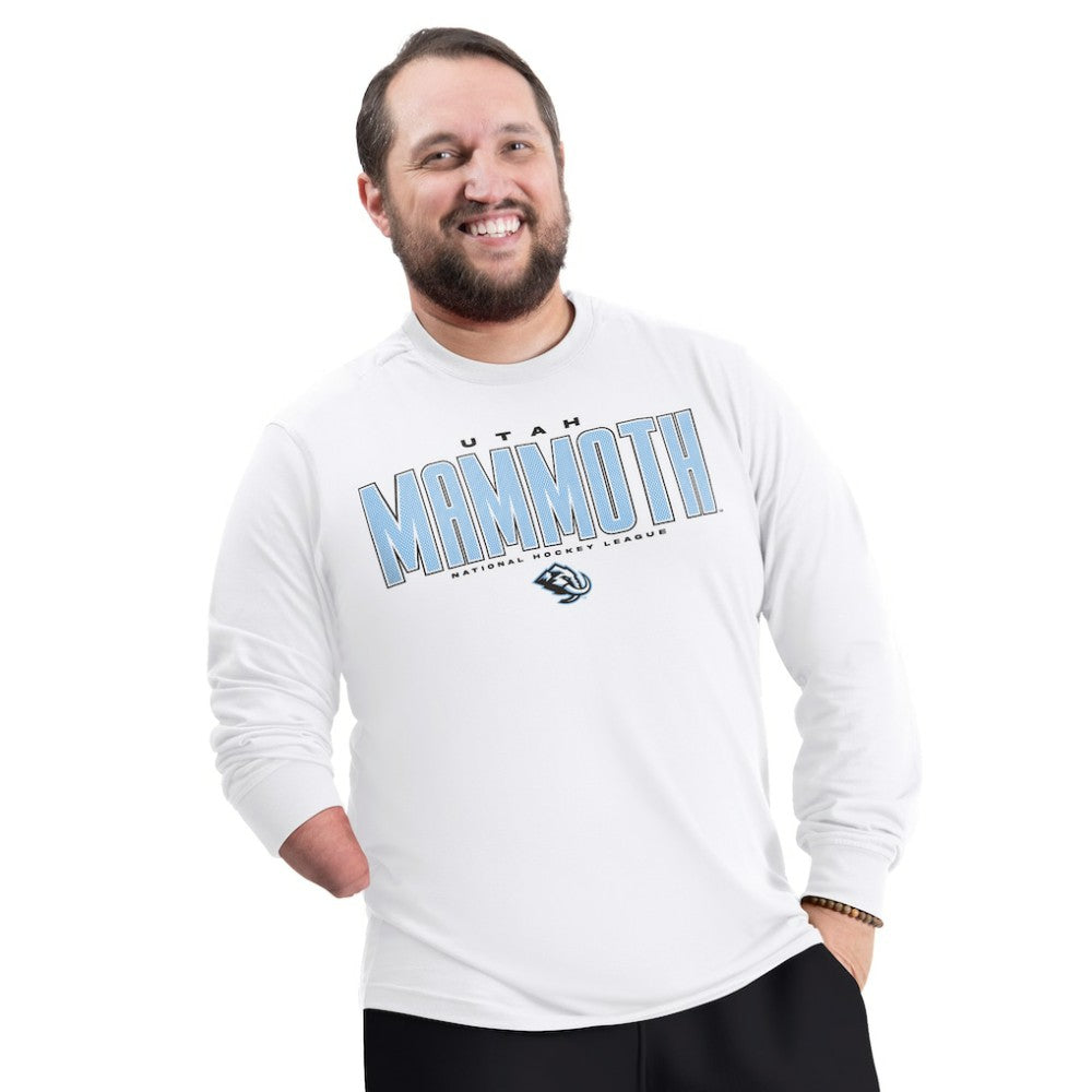Utah Mammoth G-III Sports by Carl Banks Adaptive Mesh Effect Long Sleeve T-Shirt - White - NHL 203456845
