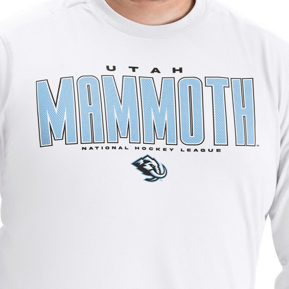 Utah Mammoth G-III Sports by Carl Banks Adaptive Mesh Effect Long Sleeve T-Shirt - White - NHL 203456845