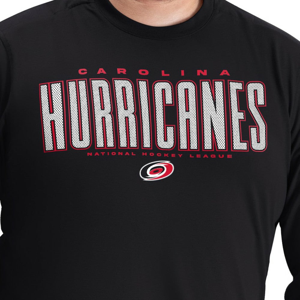 Carolina Hurricanes G-III Sports by Carl Banks Adaptive Mesh Effect Long Sleeve T-Shirt - Black - NHL 203456850