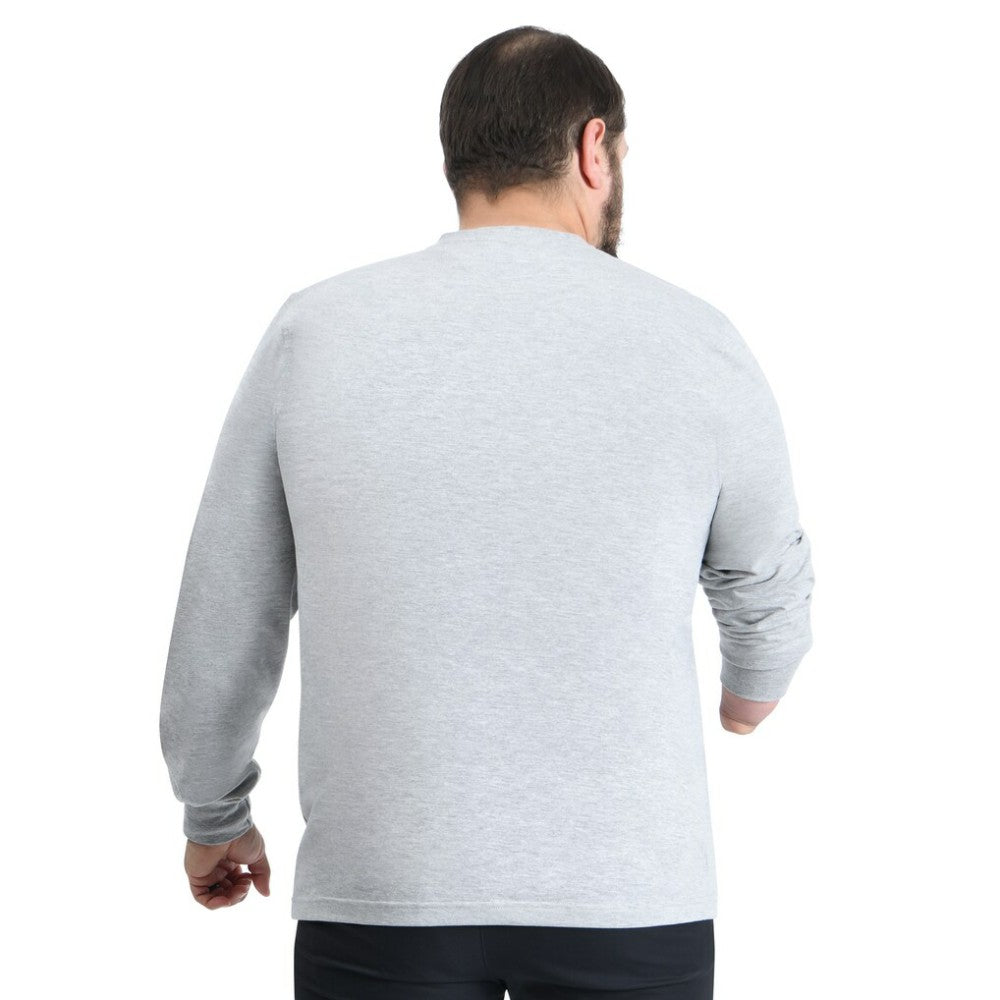 New York Islanders G-III Sports by Carl Banks Adaptive Mesh Effect Long Sleeve T-Shirt - Gray - NHL 203456851