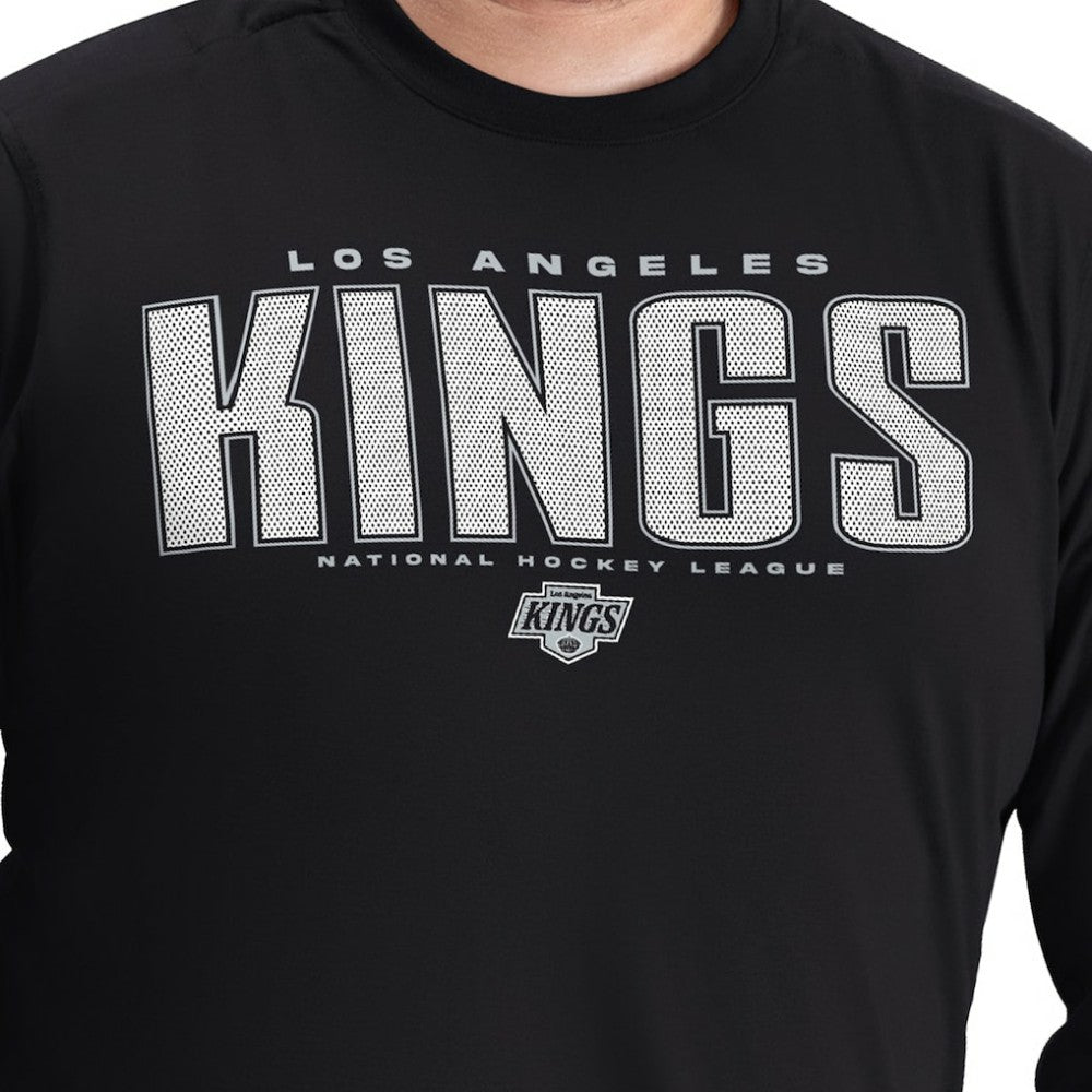 Los Angeles Kings G-III Sports by Carl Banks Adaptive Mesh Effect Long Sleeve T-Shirt - Black - NHL 203456854