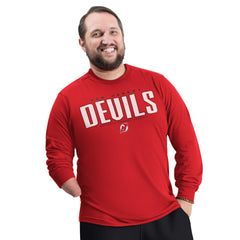 New Jersey Devils G-III Sports by Carl Banks Adaptive Mesh Effect Long Sleeve T-Shirt - Red - NHL 203456856