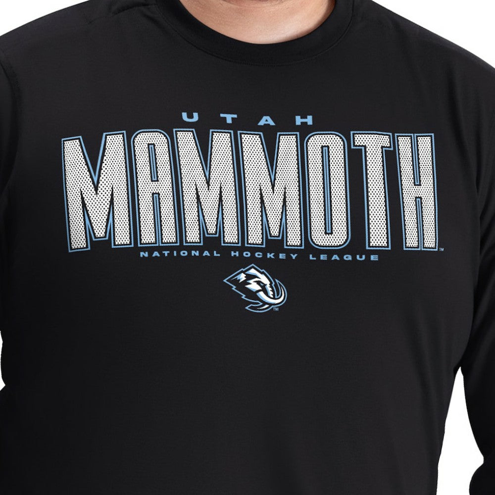 Utah Mammoth G-III Sports by Carl Banks Adaptive Mesh Effect Long Sleeve T-Shirt - Black - NHL 203456859