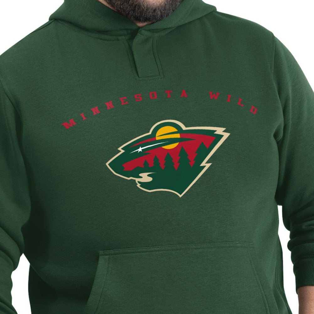 Minnesota Wild G-III Sports by Carl Banks Adaptive Classic Team Arc Fleece Hoodie - Green - NHL 203456953
