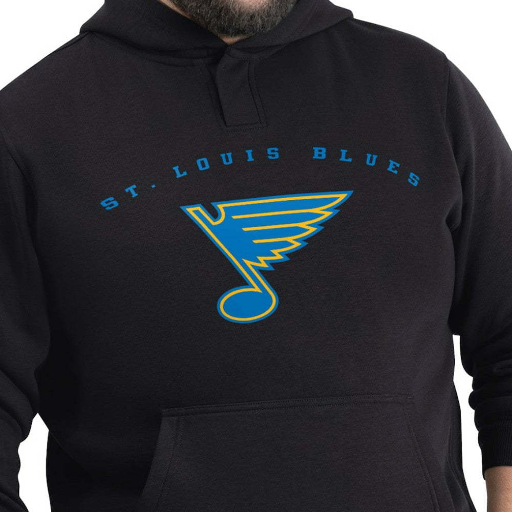 St. Louis Blues G-III Sports by Carl Banks Adaptive Classic Team Arc Fleece Hoodie - Black - NHL 203456956