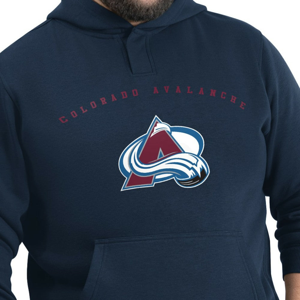 Colorado Avalanche G-III Sports by Carl Banks Adaptive Classic Team Arc Fleece Hoodie - Navy - NHL 203456958