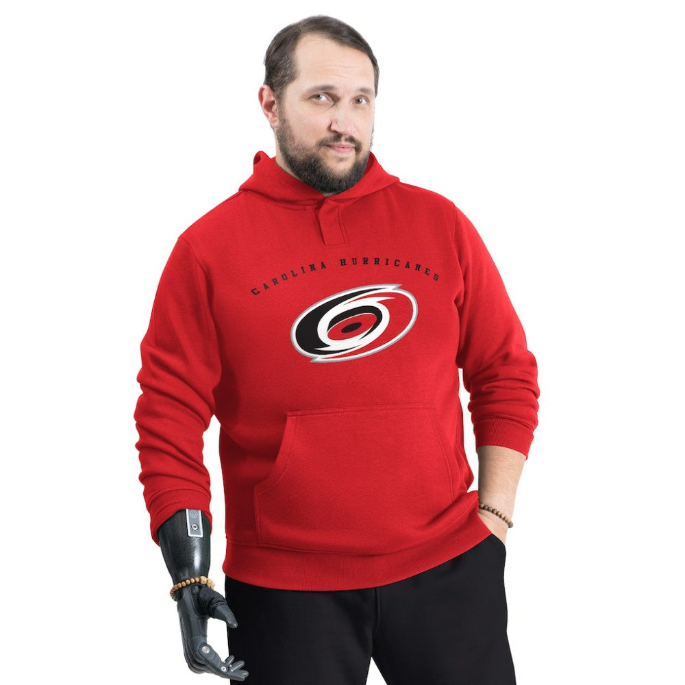 Carolina Hurricanes G-III Sports by Carl Banks Adaptive Classic Team Arc Fleece Hoodie - Red - NHL 203456961