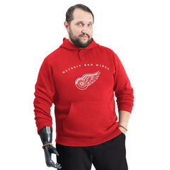 Detroit Red Wings G-III Sports by Carl Banks Adaptive Classic Team Arc Fleece Hoodie - Red - NHL 203456963