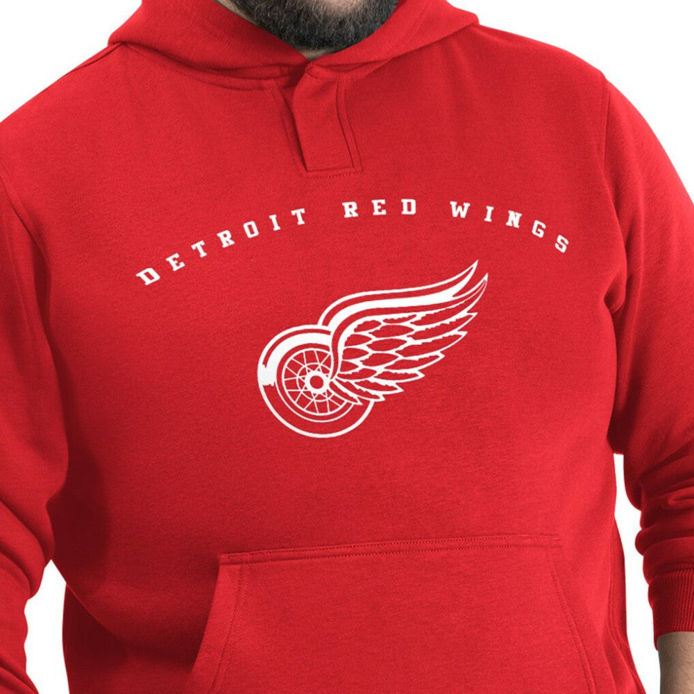 Detroit Red Wings G-III Sports by Carl Banks Adaptive Classic Team Arc Fleece Hoodie - Red - NHL 203456963