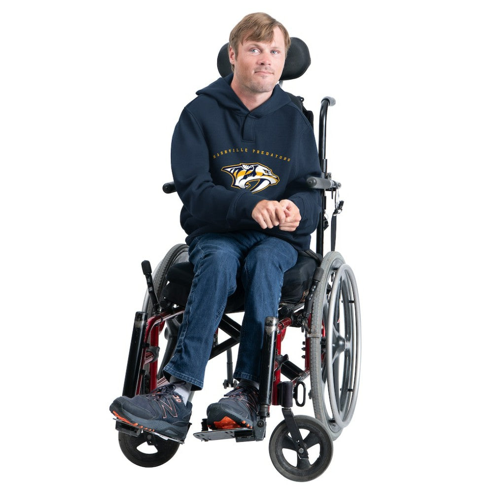 Nashville Predators G-III Sports by Carl Banks Adaptive Classic Team Arc Fleece Hoodie - Navy - NHL 203456965