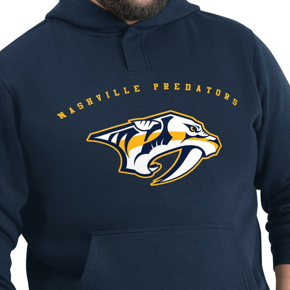 Nashville Predators G-III Sports by Carl Banks Adaptive Classic Team Arc Fleece Hoodie - Navy - NHL 203456965