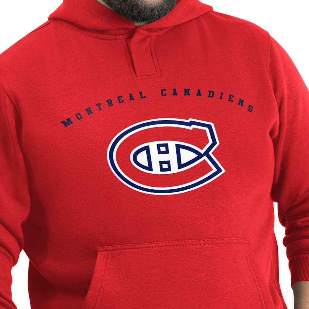 Montreal Canadiens G-III Sports by Carl Banks Adaptive Classic Team Arc Fleece Hoodie - Red - NHL 203456967