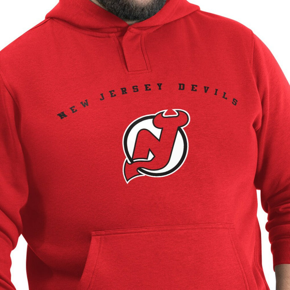 New Jersey Devils G-III Sports by Carl Banks Adaptive Classic Team Arc Fleece Hoodie - Red - NHL 203456970