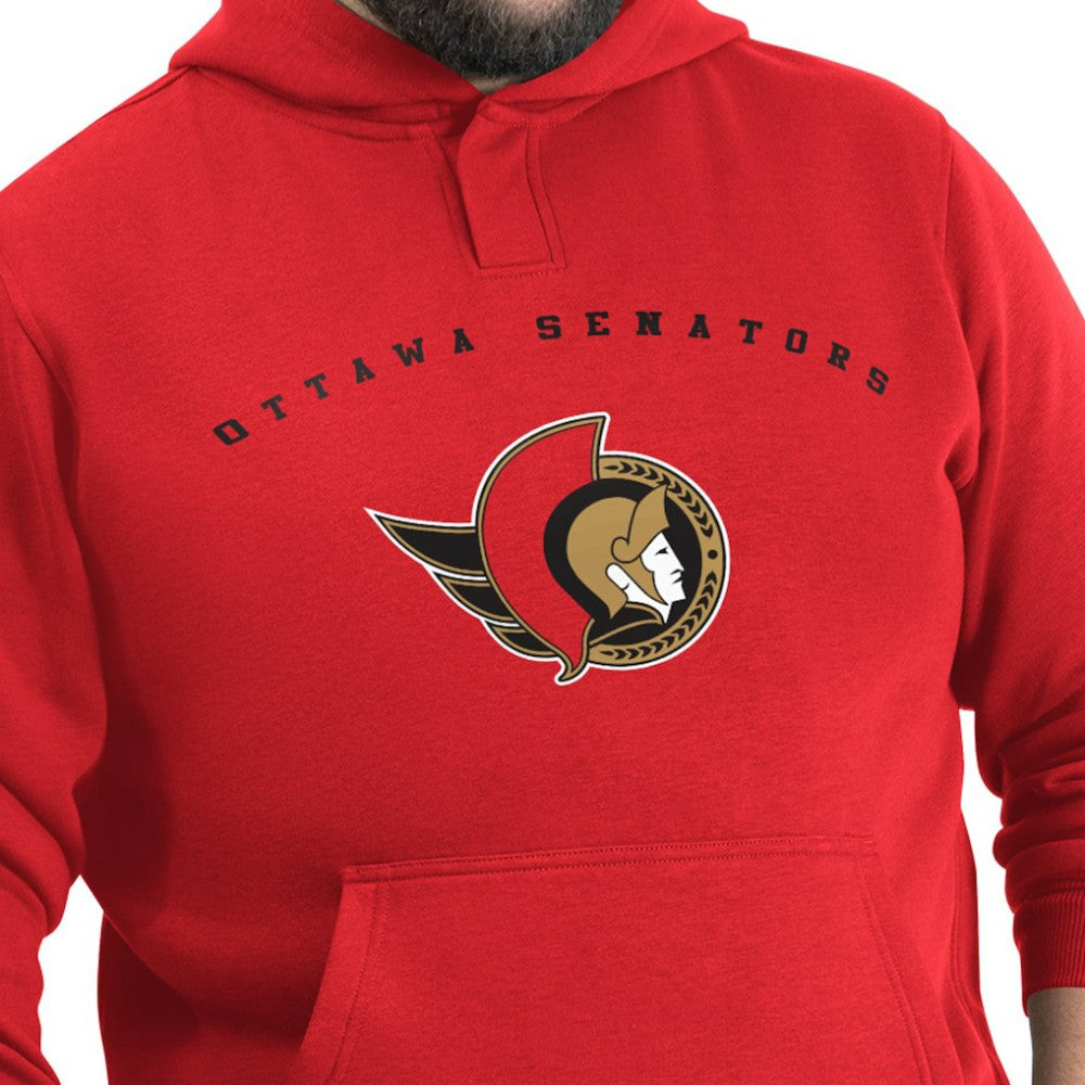 Ottawa Senators G-III Sports by Carl Banks Adaptive Classic Team Arc Fleece Hoodie - Red - NHL 203456973