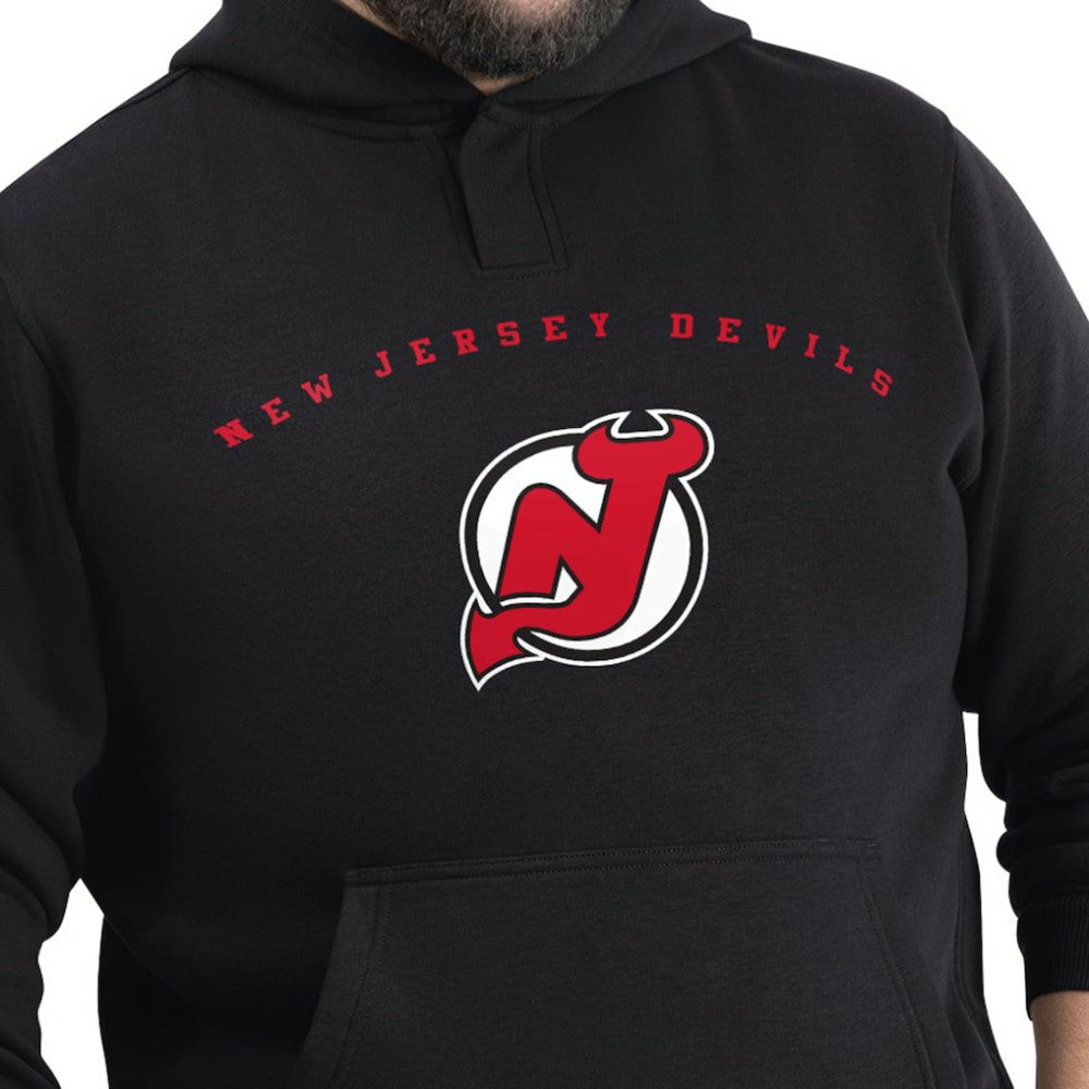 New Jersey Devils G-III Sports by Carl Banks Adaptive Classic Team Arc Fleece Hoodie - Black - NHL 203456983