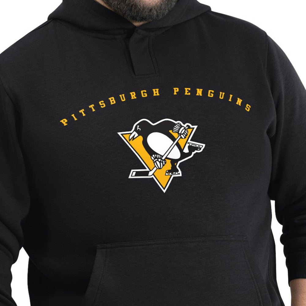 Pittsburgh Penguins G-III Sports by Carl Banks Adaptive Classic Team Arc Fleece Hoodie - Black - NHL 203456985